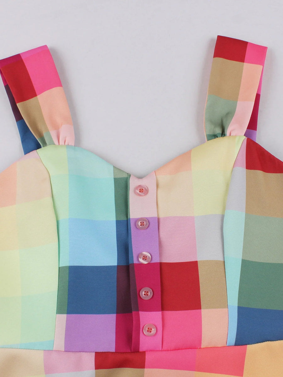 Robe Année 50 Avec Motifs Modernes - Louise Vintage