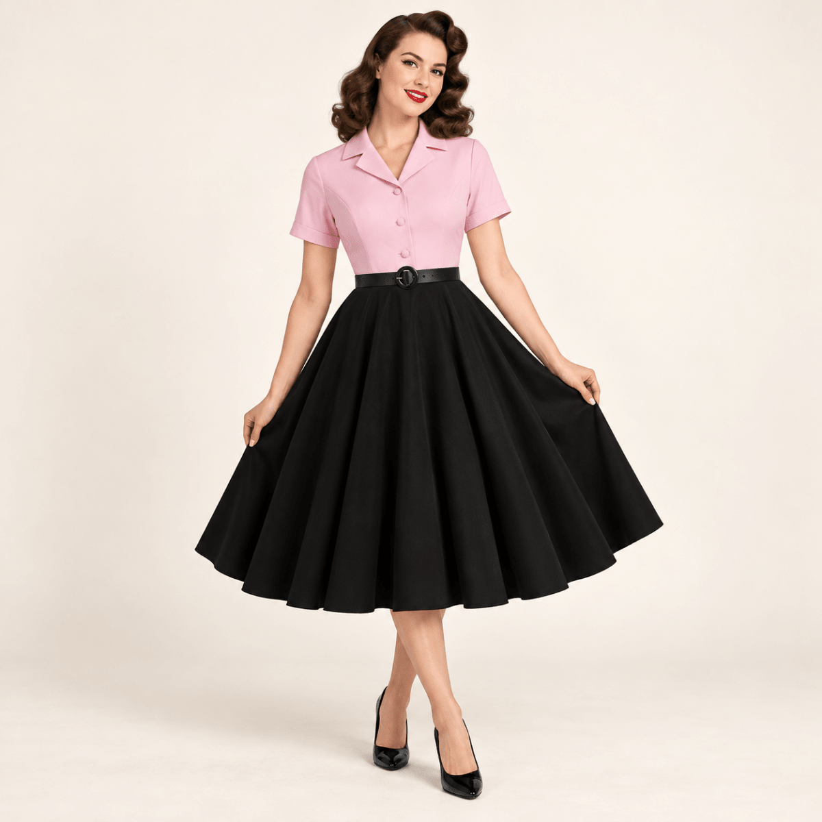 Robe Année 50 Bicolore - Louise Vintage