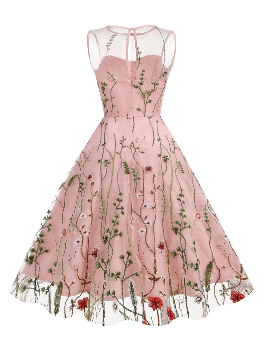 Robe Année 50 Fleurie - Louise Vintage