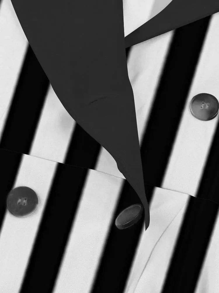 Robe Année 50 Noir et Blanc - Louise Vintage