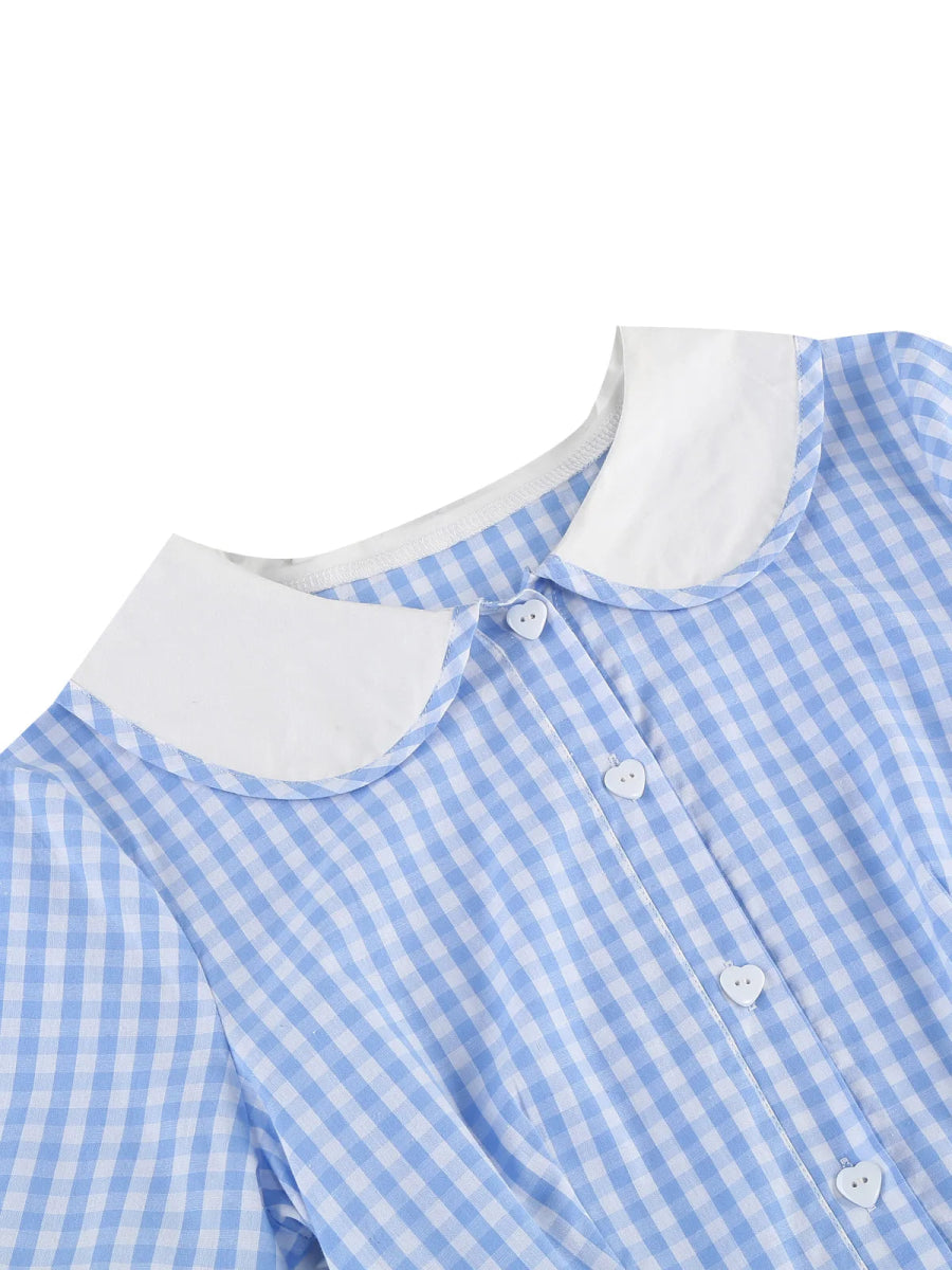 Robe Année 50 Paris Bleu - Louise Vintage