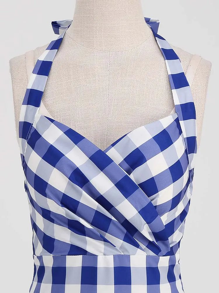 Robe Année 50 Pin Up pas Cher Marine - Louise Vintage