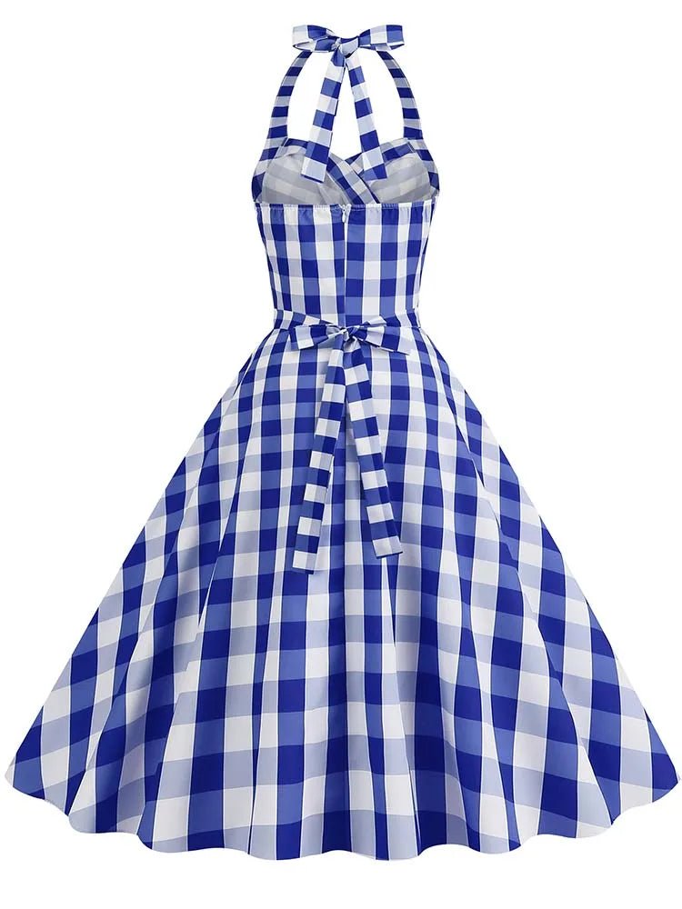 Robe Année 50 Pin Up pas Cher Marine - Louise Vintage