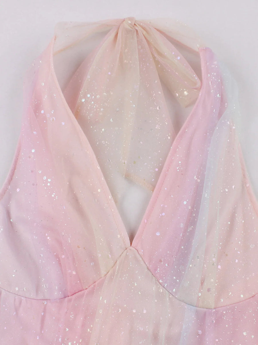 Robe Année 50 Vieux Rose - Louise Vintage