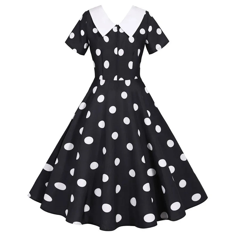 Robe Année 60 Pas Cher Noire - Louise Vintage