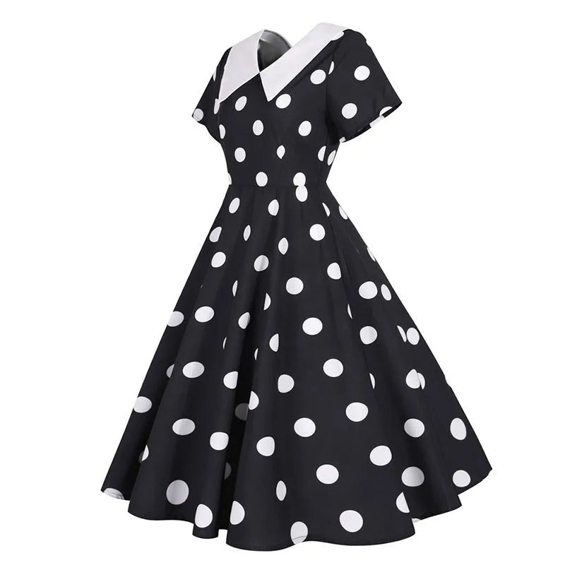 Robe Année 60 Pas Cher Noire - Louise Vintage
