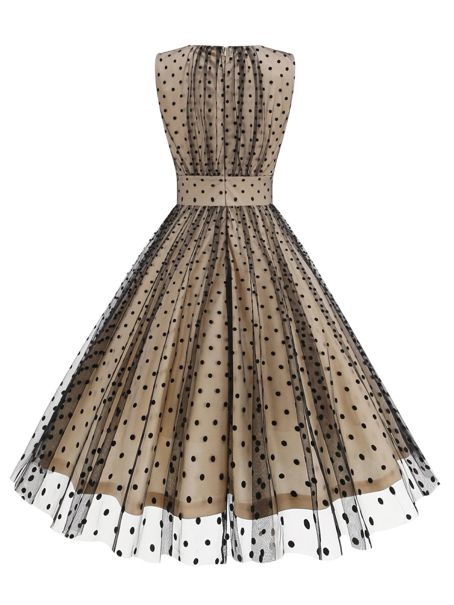 Robe Année 70 Chic à Pois - Louise Vintage