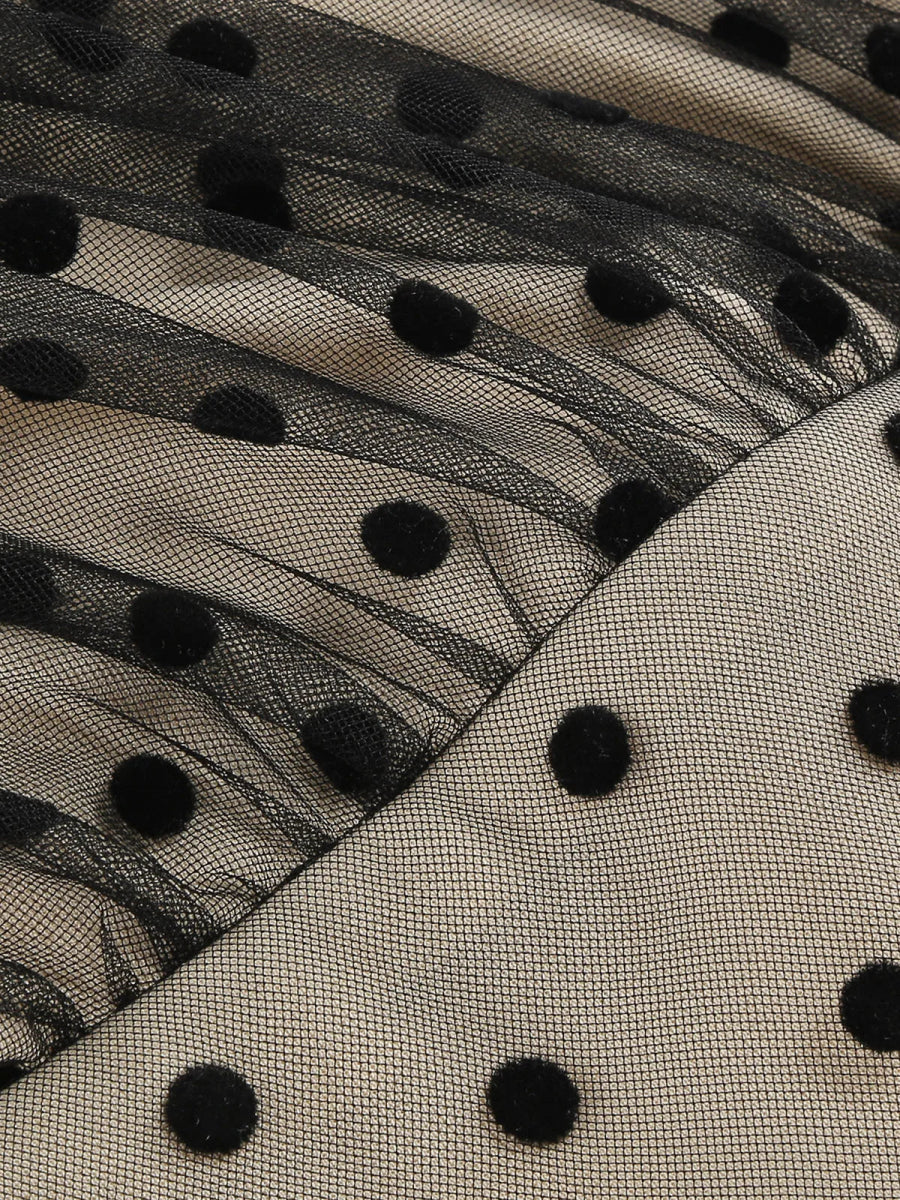 Robe Année 70 Chic à Pois - Louise Vintage