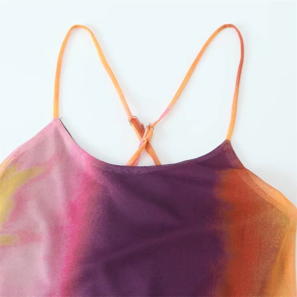 Robe Année 70 Chic Multicolore - Louise Vintage