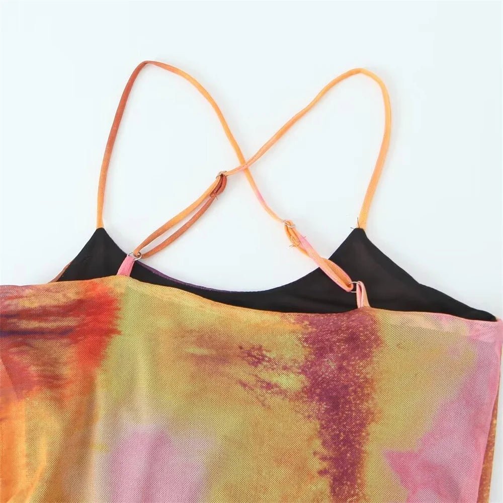 Robe Année 70 Chic Multicolore - Louise Vintage