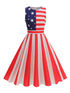 Robe Année 70 Drapeau USA - Louise Vintage