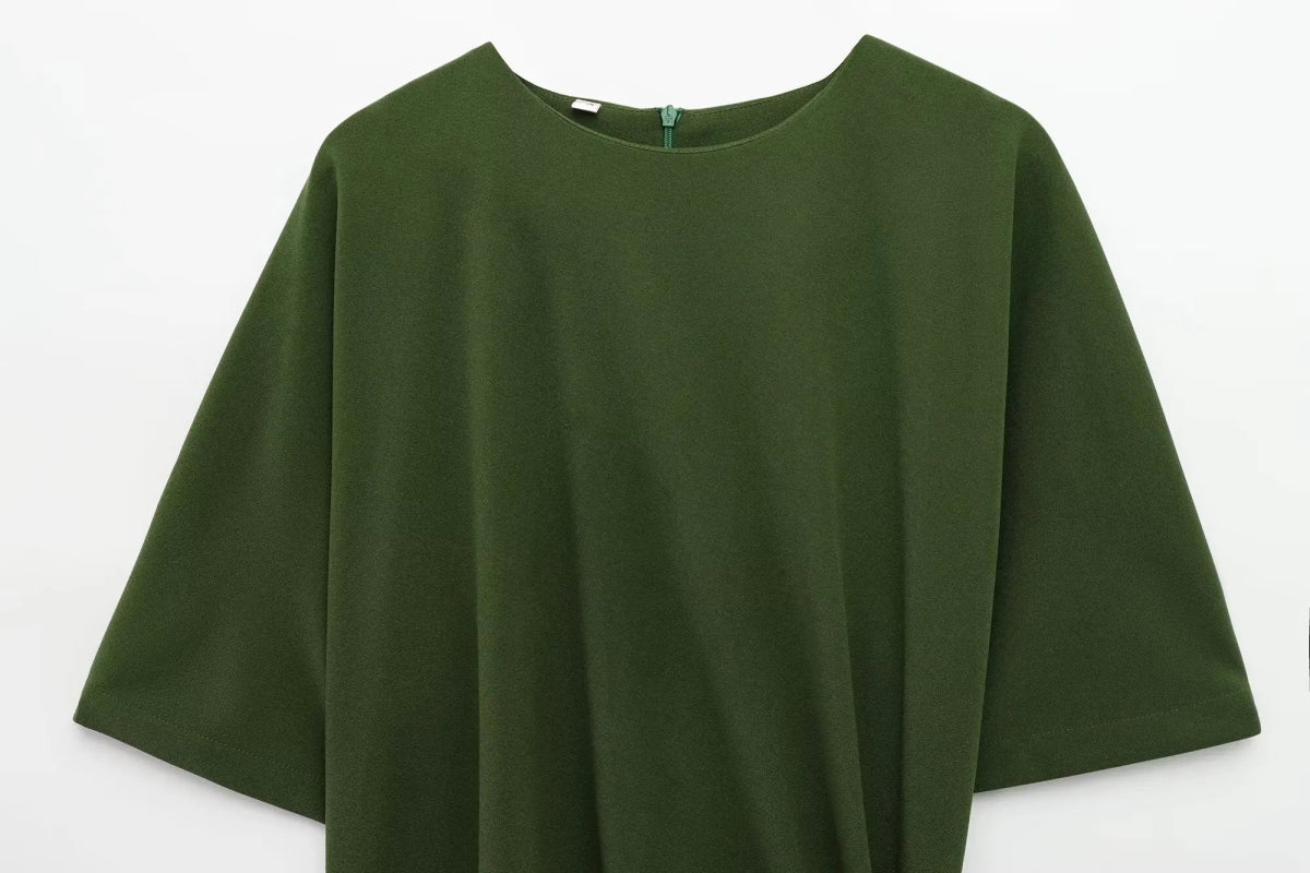 Robe Année 70 Femme Verte - Louise Vintage