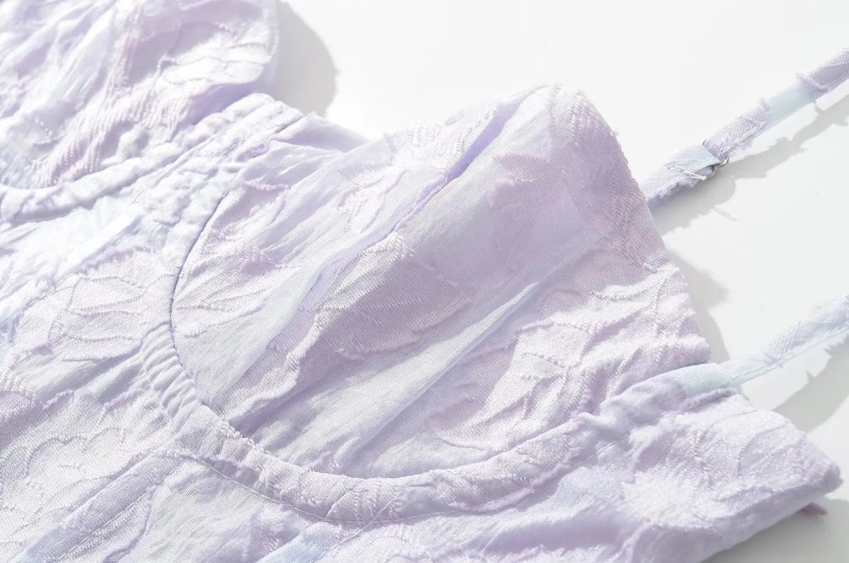 Robe Année 70 Femme Violet - Louise Vintage