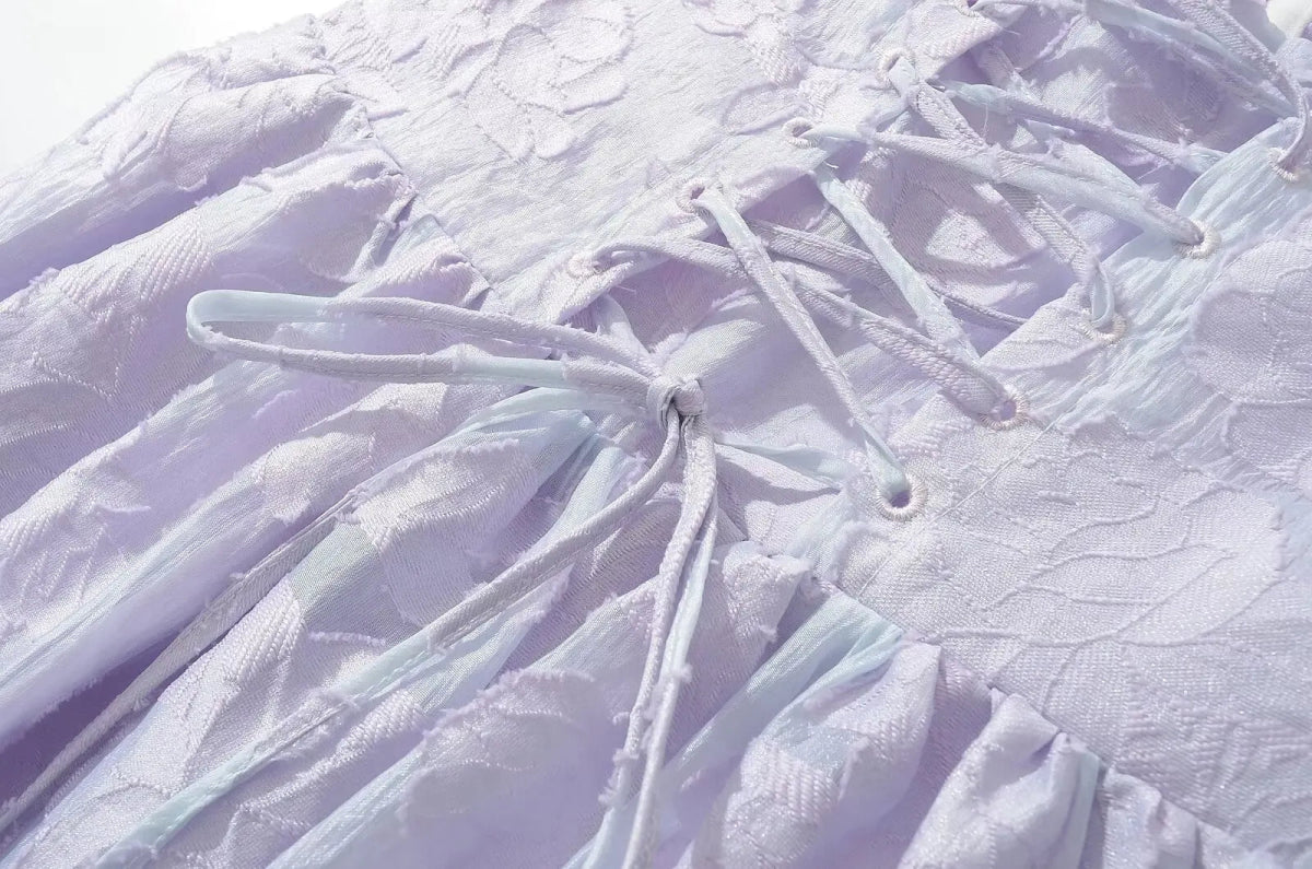 Robe Année 70 Femme Violet - Louise Vintage