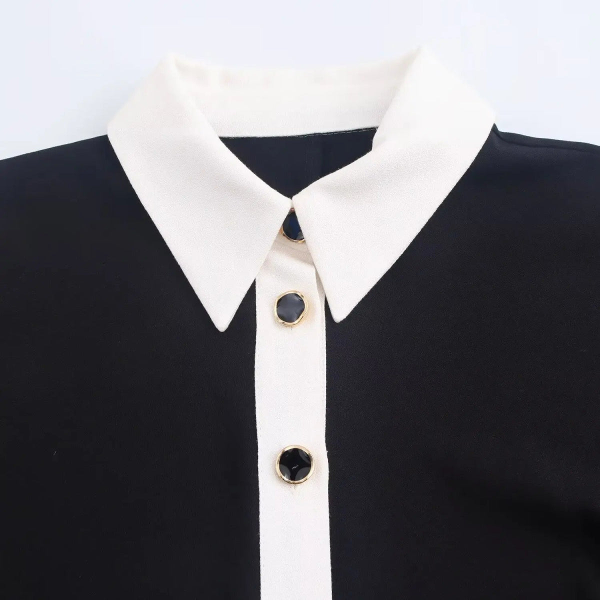 Robe Années 40 Courte Col Chemise - Louise Vintage