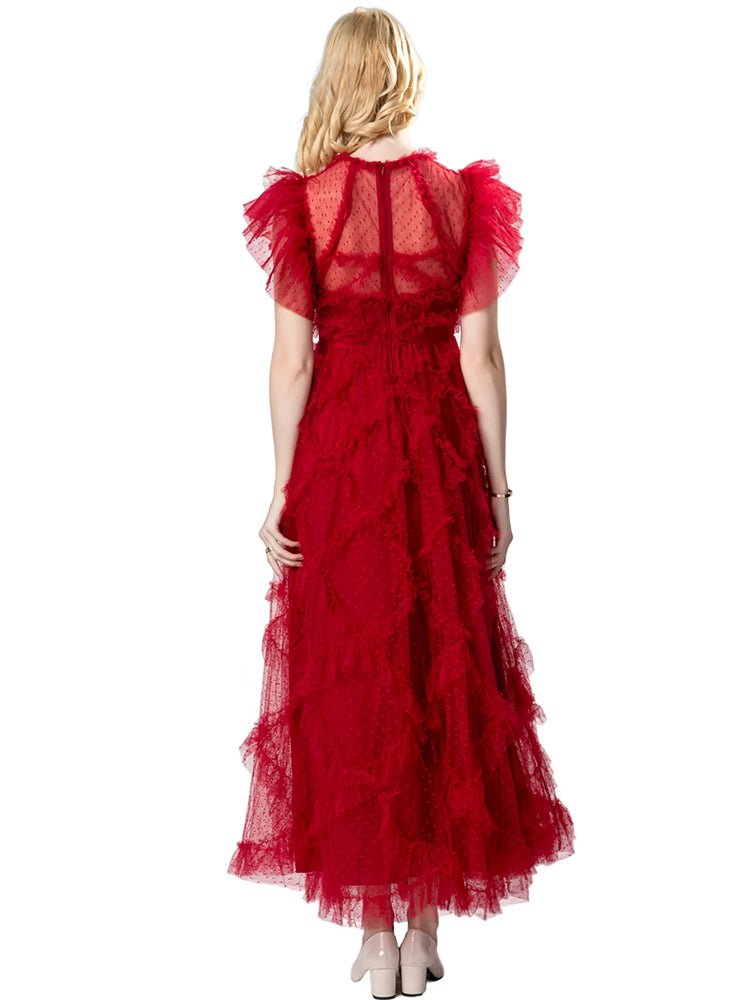 Robe Années 40 Femme Bordeaux - Louise Vintage