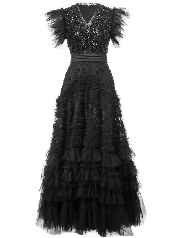 Robe Années 40 Femme Noire - Louise Vintage