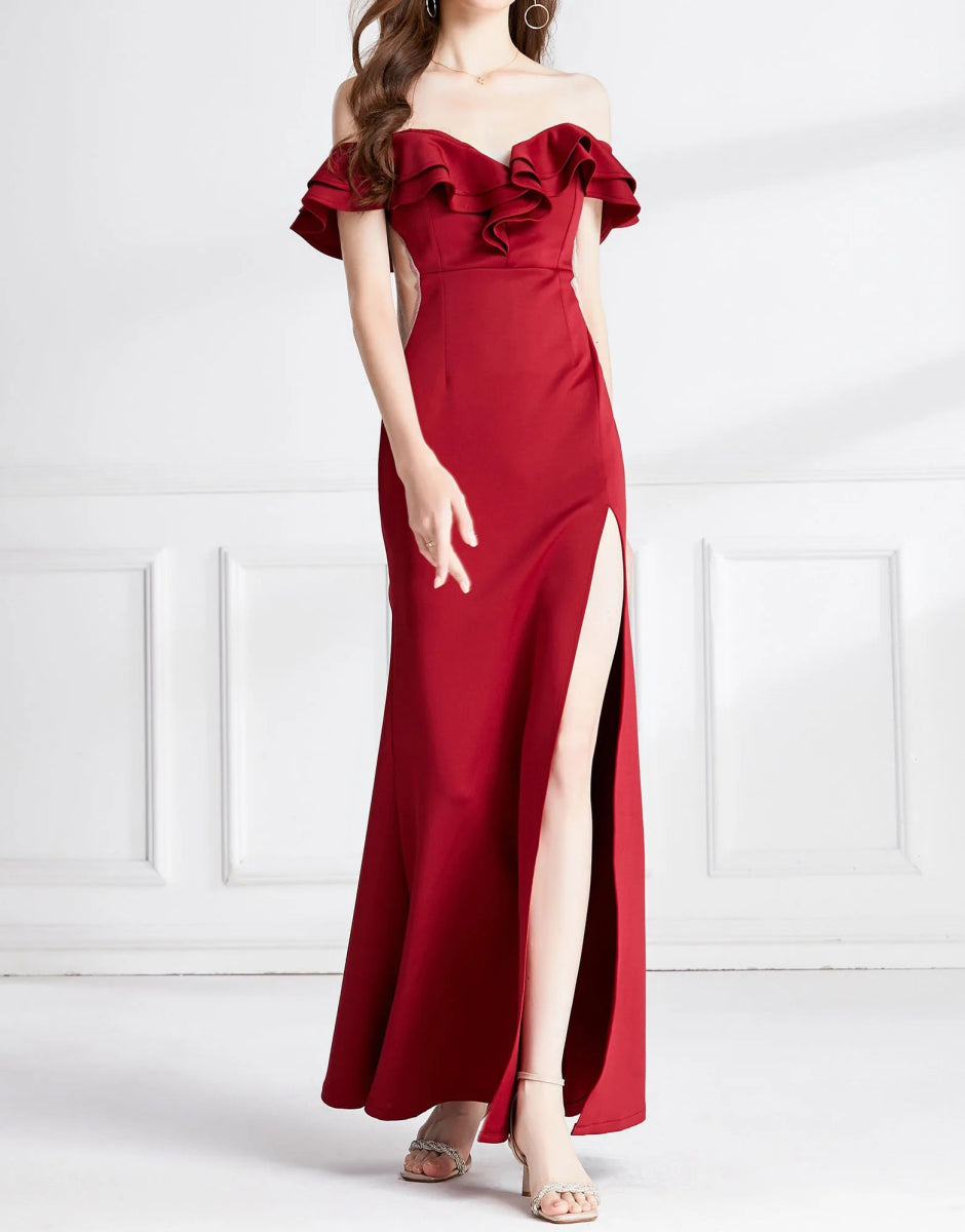 Robe Années 40 Fendue - Louise Vintage