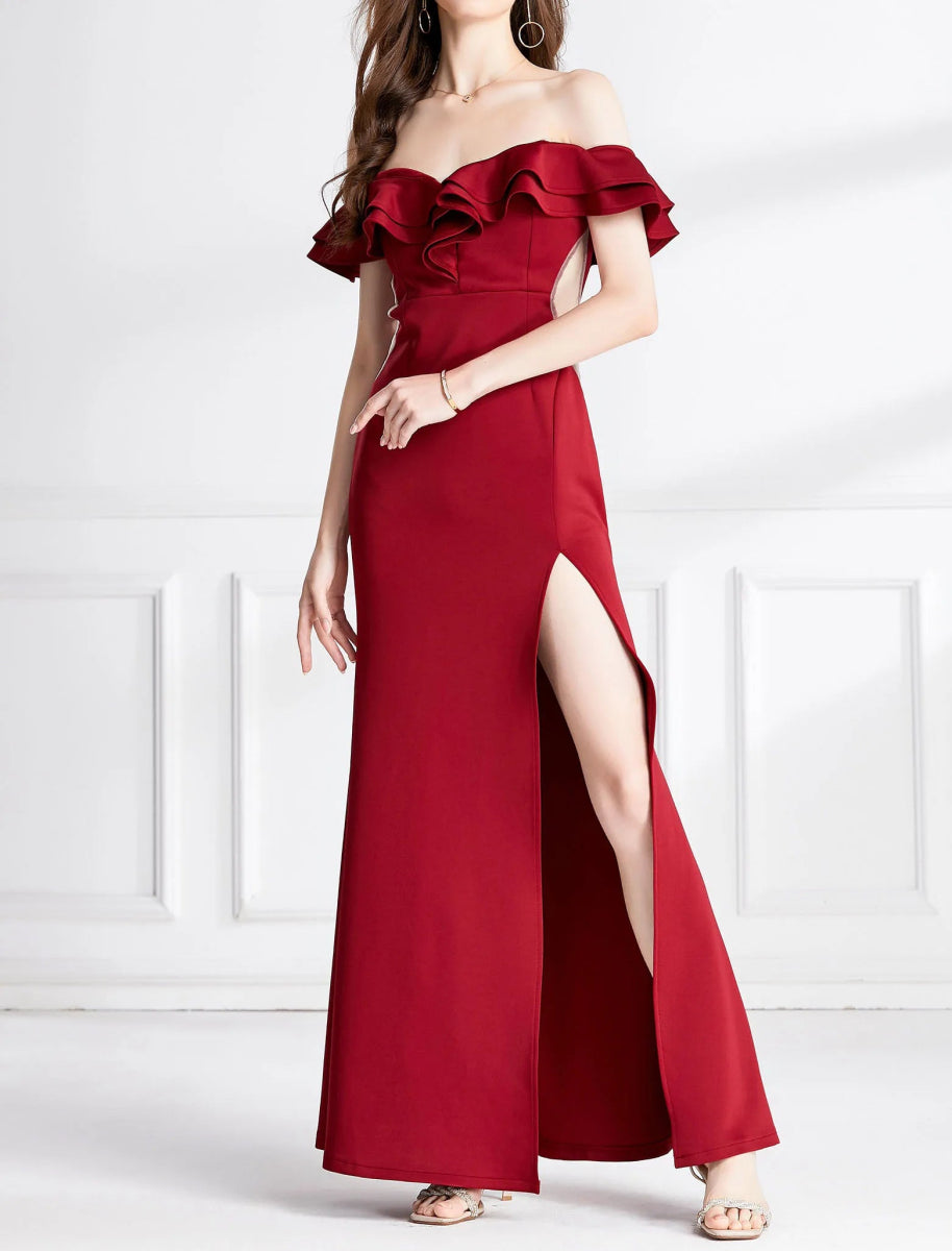 Robe Années 40 Fendue - Louise Vintage