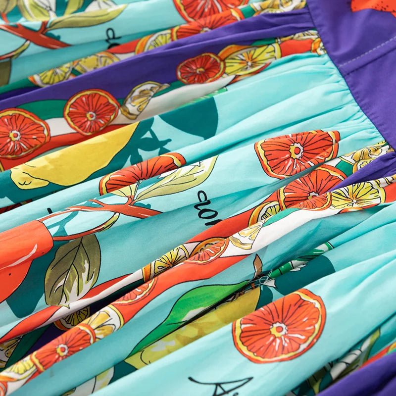 Robe Années 40 Imprimés Fruits - Louise Vintage