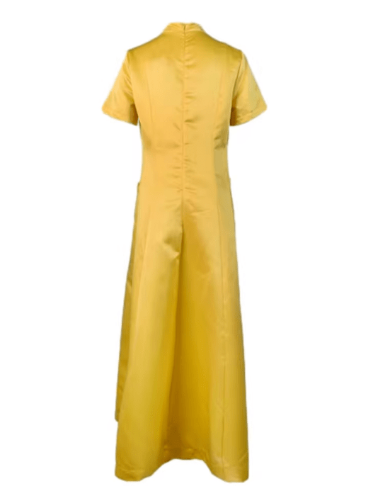 Robe Années 40 Jaune à Pois - Louise Vintage