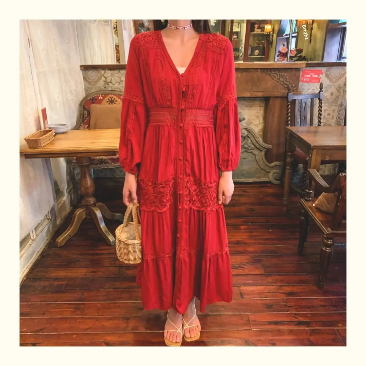 Robe Années 40 Longue - Louise Vintage