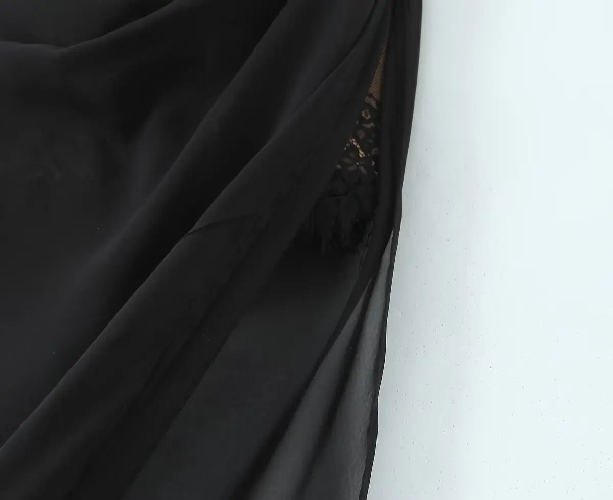 Robe Années 40 Noire Fleurs - Louise Vintage