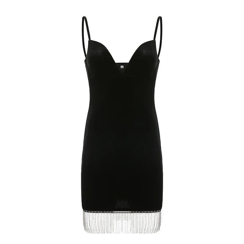 Robe Années 40 Noire Perles - Louise Vintage