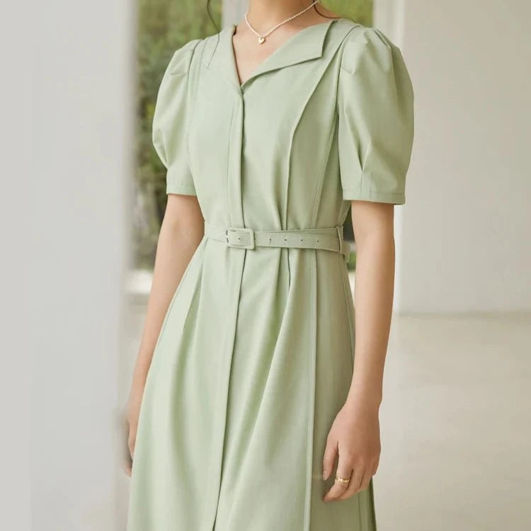 Robe Années 40 Rose Coeurs - Louise Vintage