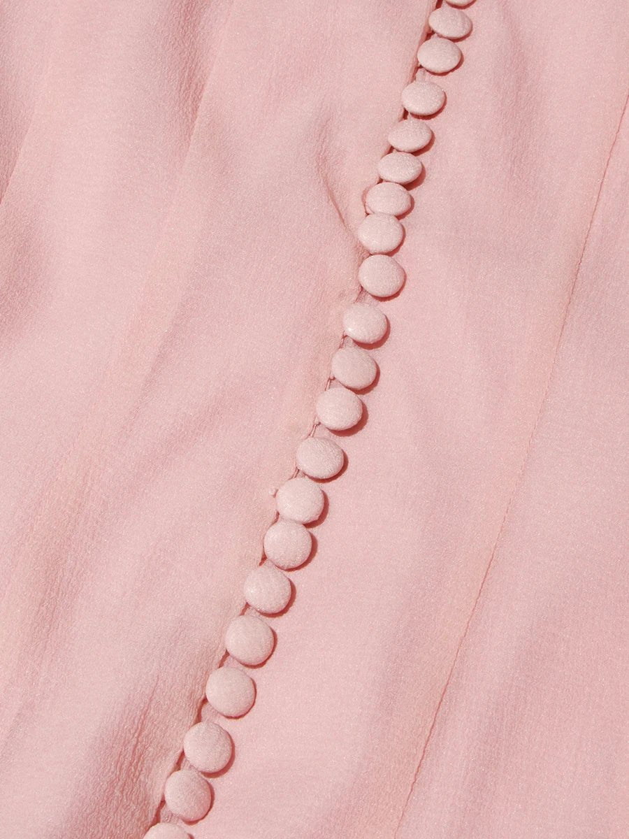 Robe Années 40 Rose Plissée - Louise Vintage