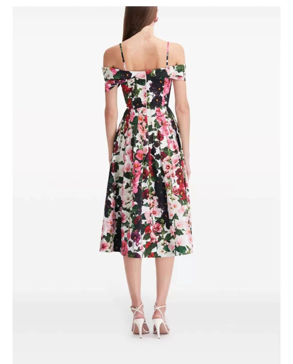 Robe Années 40 Vintage Fleurs - Louise Vintage