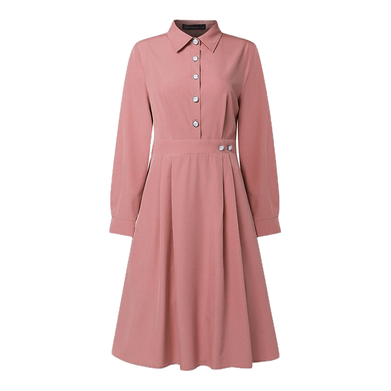 Robe Années 40 Vintage Rose Pale - Louise Vintage