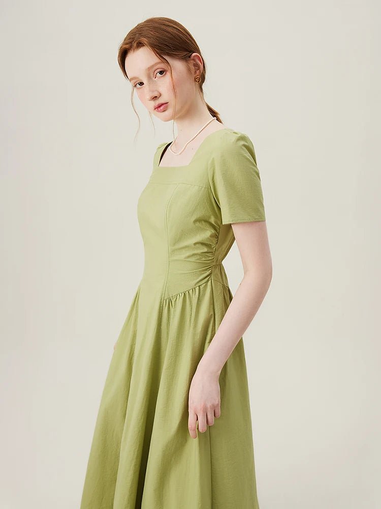 Robe Années 40 Vintage Verte Pale - Louise Vintage
