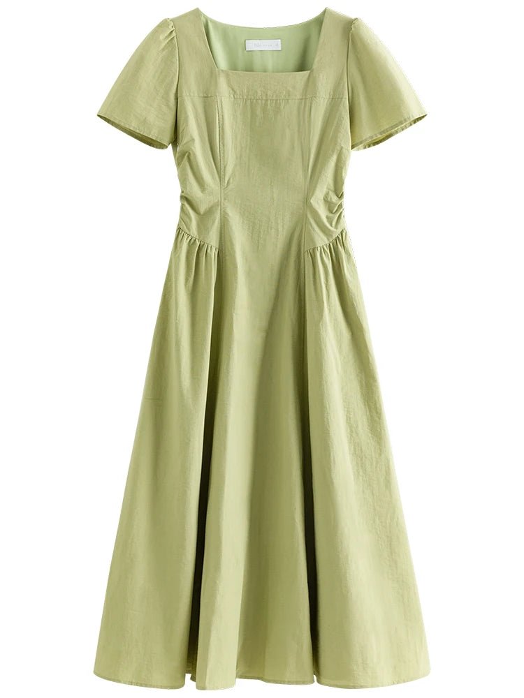 Robe Années 40 Vintage Verte Pale - Louise Vintage
