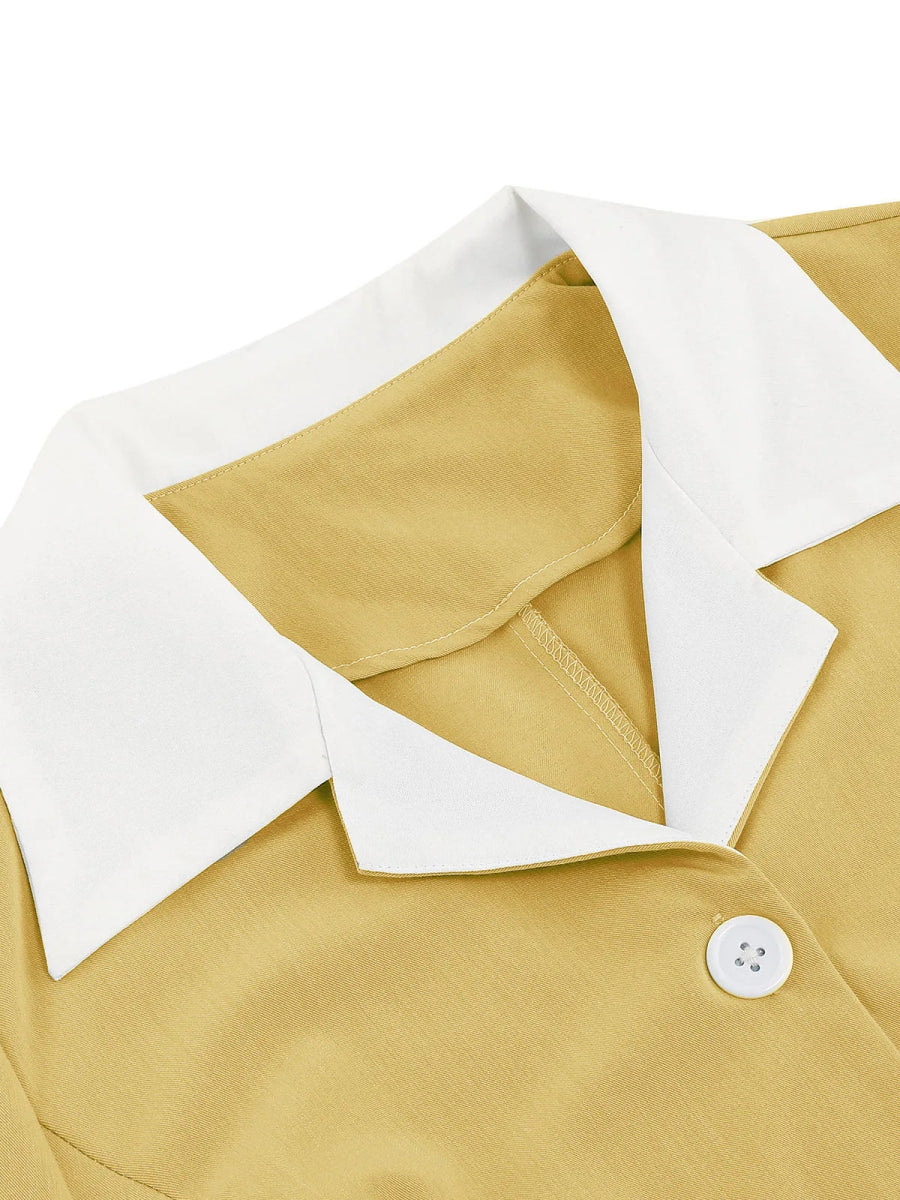 Robe Années 50 Col Montant - Louise Vintage