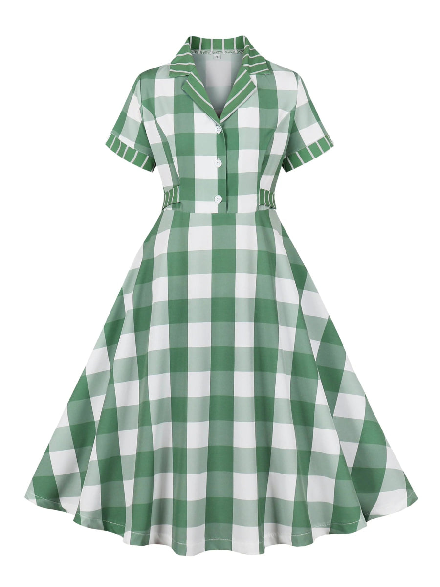 Robe Années 50 Verte Femme - Louise Vintage