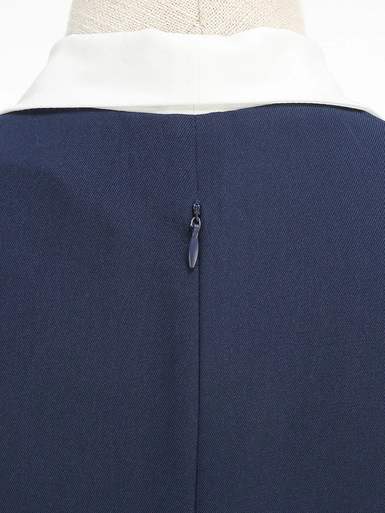 Robe Années 50 Vintage Marine - Louise Vintage