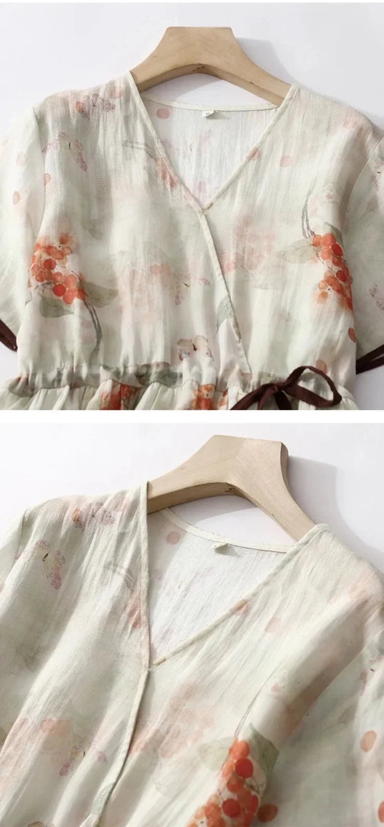 Robe Années 70 Asymétrique - Louise Vintage