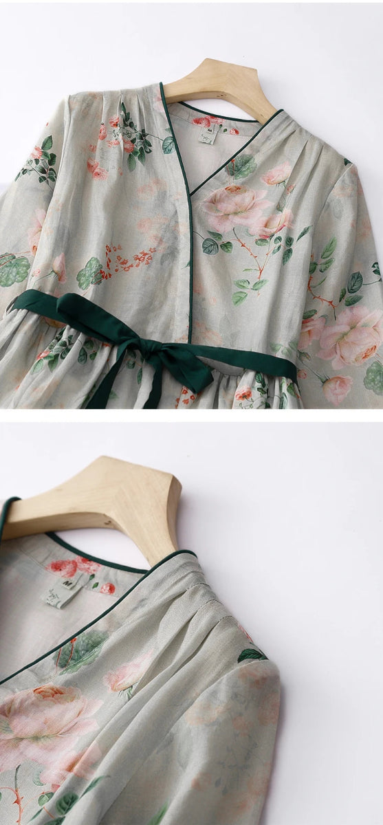 Robe Années 70 Asymétrique - Louise Vintage