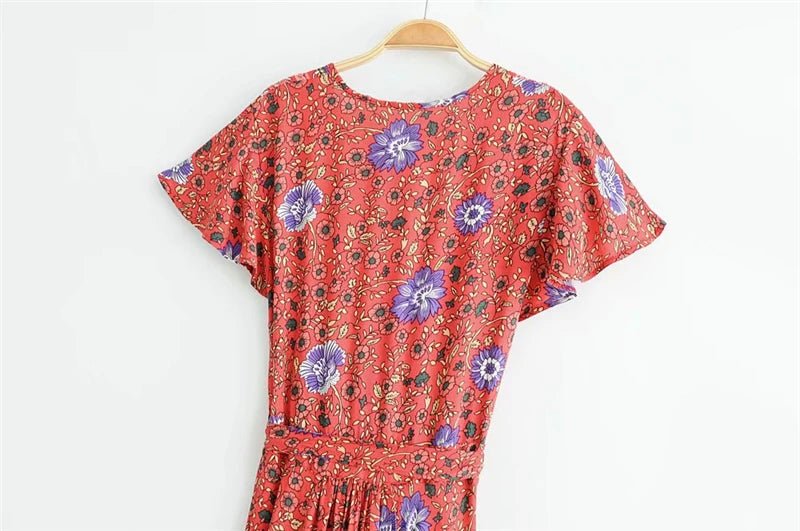 Robe Années 70 Hippie Cool Sun - Louise Vintage