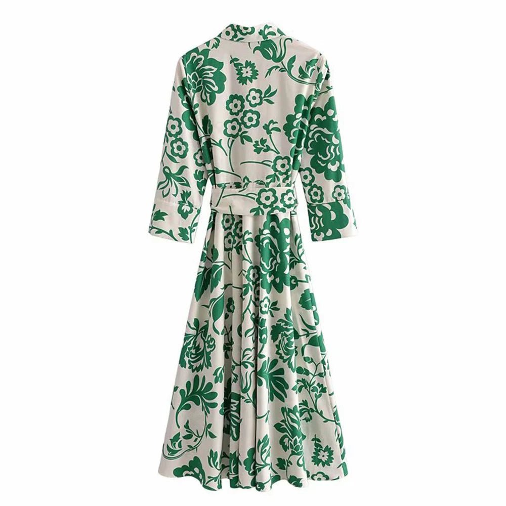 Robe Années 70 Hippie Fleurs - Louise Vintage