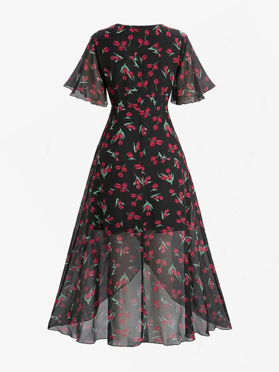 Robe Années 70 Hippie Grande Taille - Louise Vintage