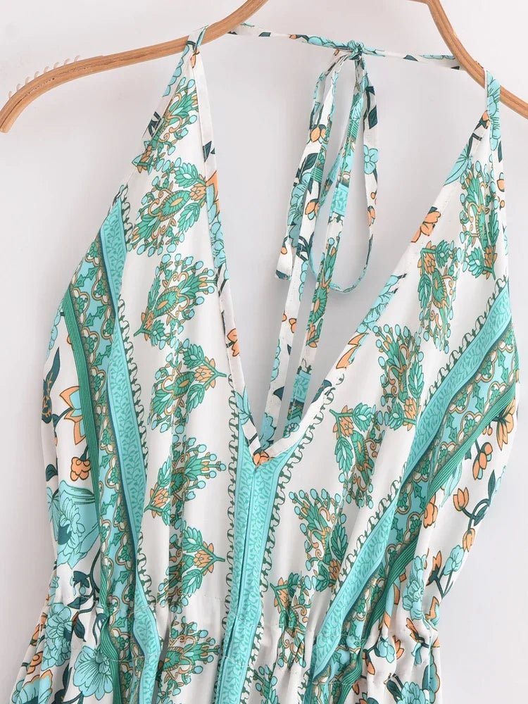 Robe Années 70 Hippie Mi Longue - Louise Vintage