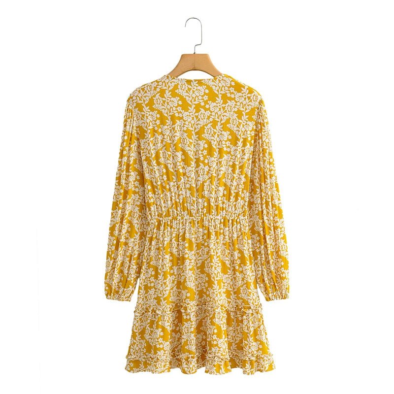 Robe Années 70 Jaune - Louise Vintage