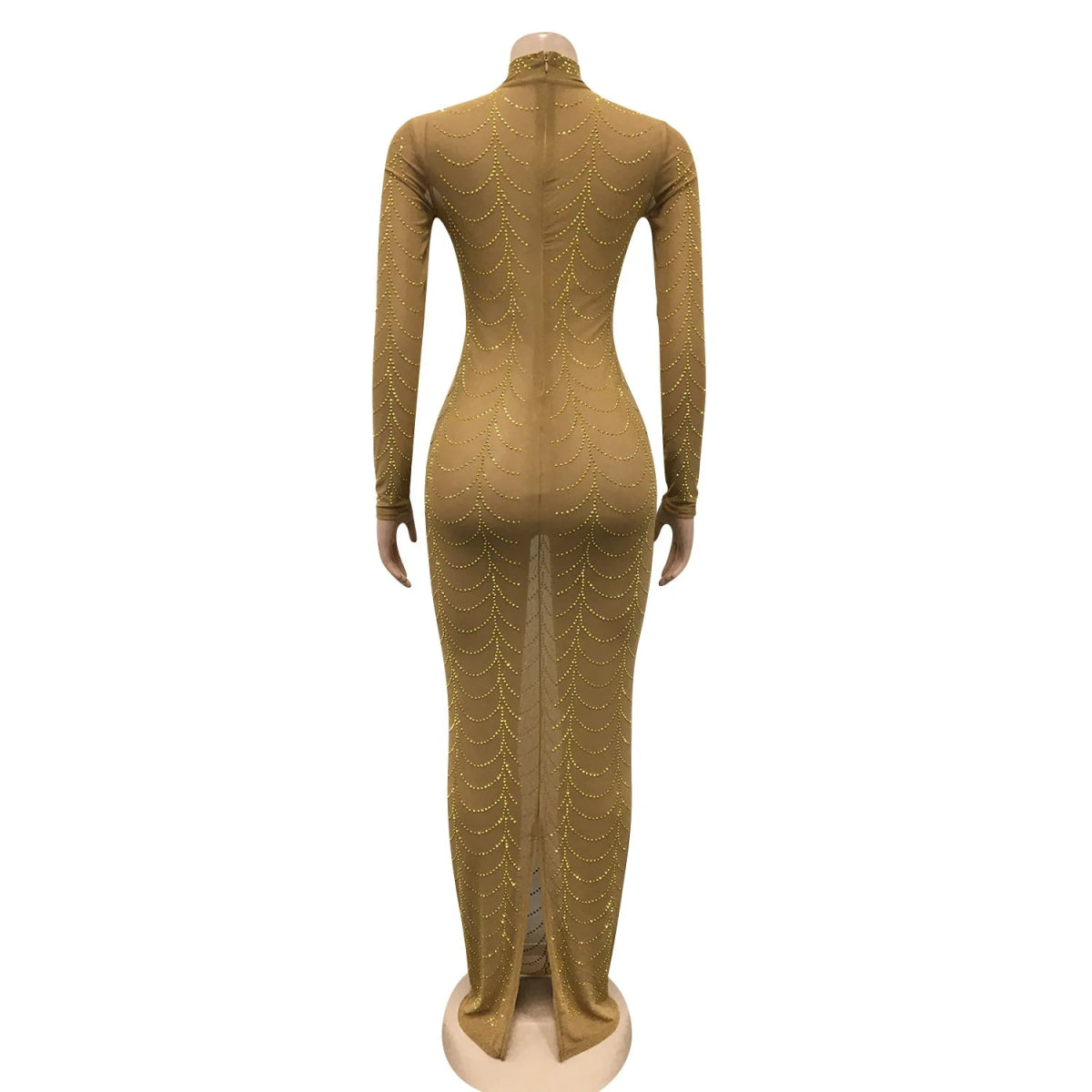 Robe Années 70 Or - Louise Vintage