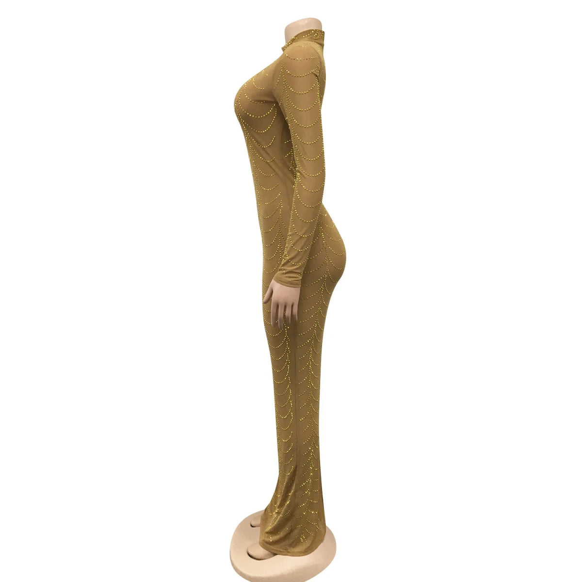 Robe Années 70 Or - Louise Vintage