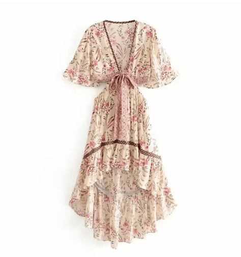 Robe Années 70 Pink - Louise Vintage