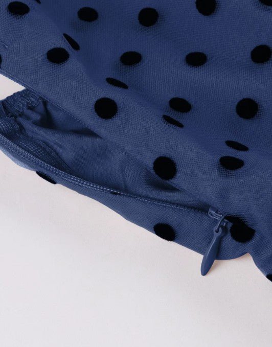 Robe de Soirée Année 50 Marine - Louise Vintage