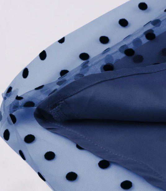 Robe de Soirée Année 50 Marine - Louise Vintage