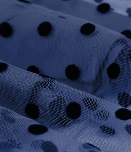 Robe de Soirée Année 50 Marine - Louise Vintage